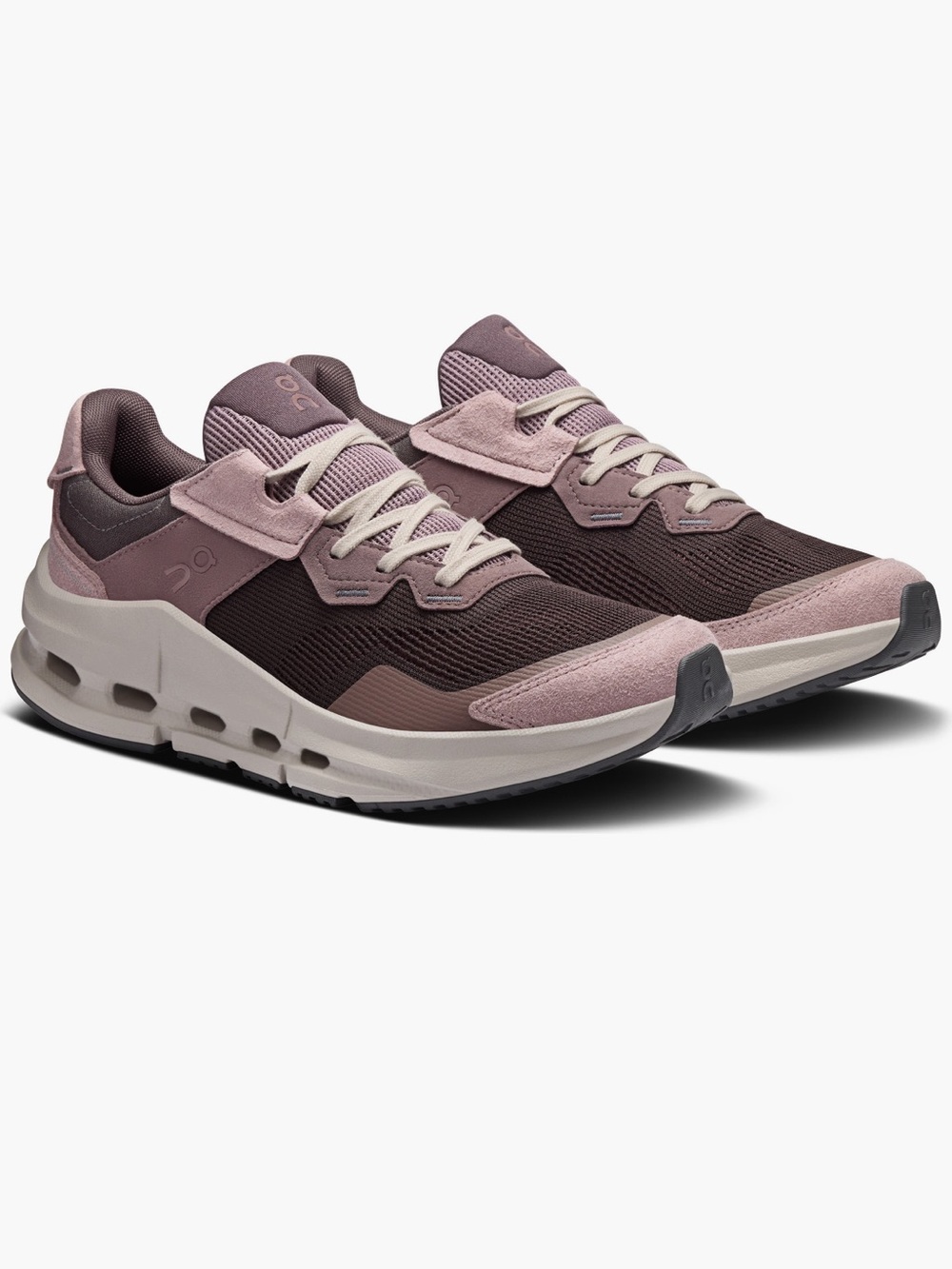 On Running Women's Athletic Sneakers in Dusty Pink and Plum